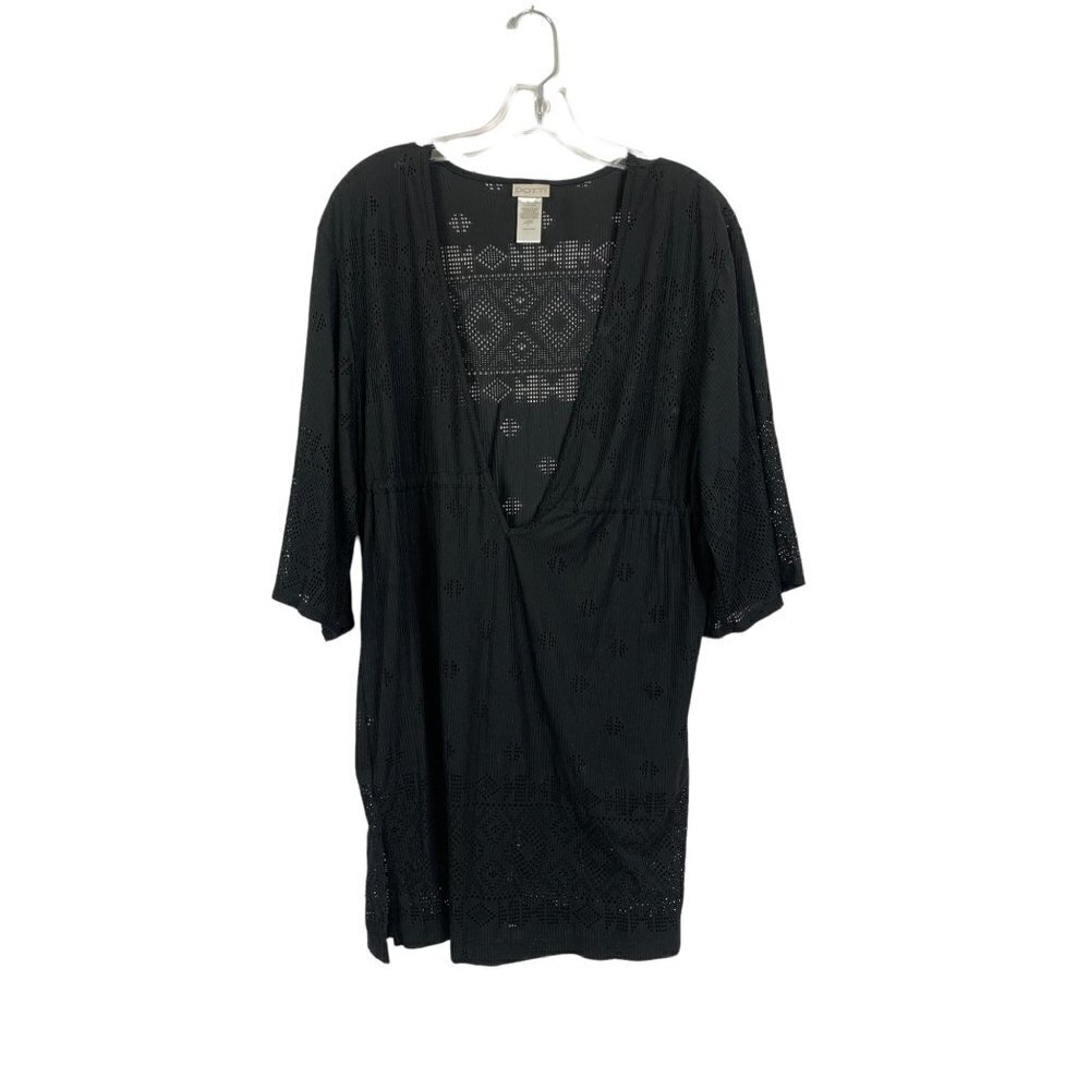 Dotti Women's Black Bathing Suit Cover Up